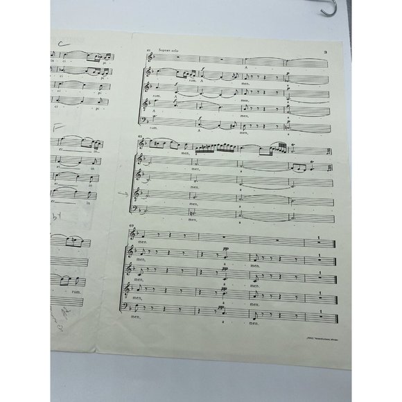 Breitkopf & Härtel Wiesbaden Laudate Dominum Mozart Nr 3433 KV 339 Germany - Picture 3 of 3